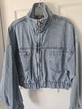 NOBO Light Blue Denim Zip-Front Jean Jacket